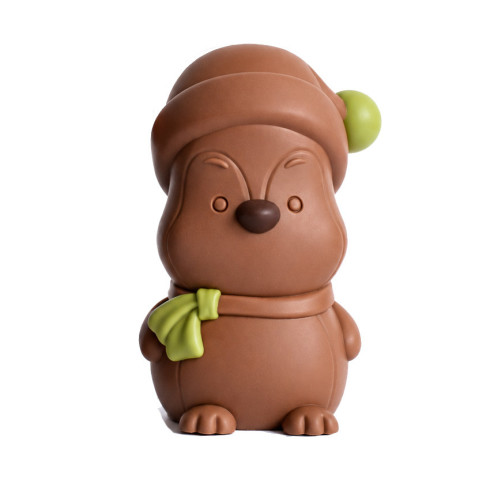 Moulage Noël Pingouin chocolat au lait / Chocolats de Noël originaux