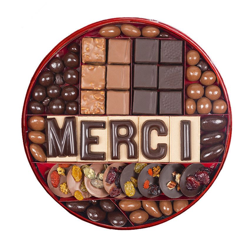 Plateau chocolat Merci Taille 2