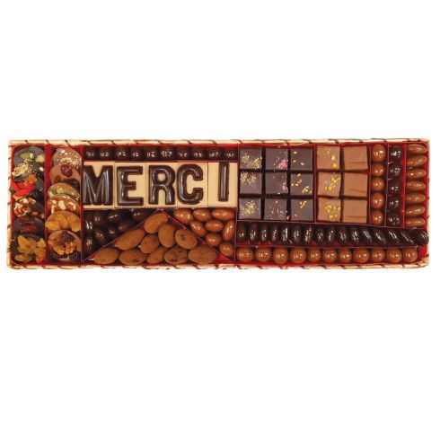 Plateau chocolat Merci Taille 3 / Remercier