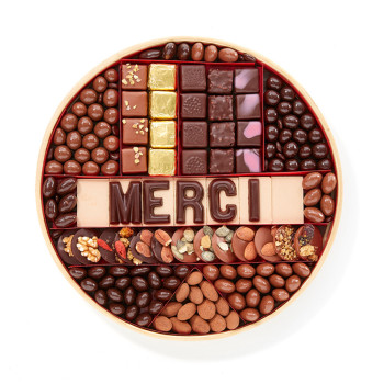 Plateau chocolat Merci Taille 4 Jadis et Gourmande