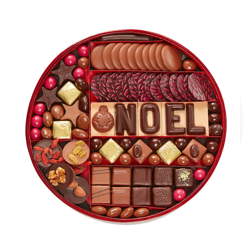 Plateau de luxe chocolaté de Noël