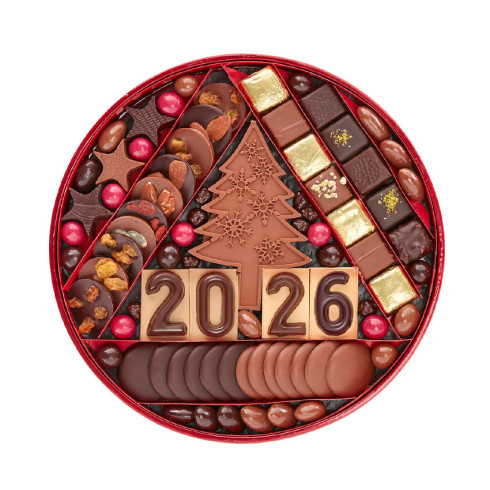 Plateau Chocolats Bonne Année 2026 T.3 / Chocolats Nouvel An