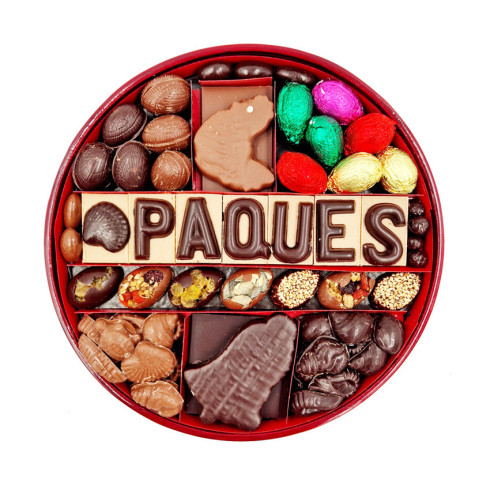 Plateau rond T3 Pâques 2023 / Coffrets de chocolats de Pâques