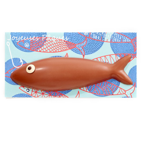 Poisson d'avril en chocolat lait ou blanc / Collection 2024 : chocolats de Pâques originaux