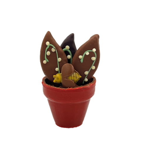 Pot brin de muguet chocolat lait GM / Le 1er Mai