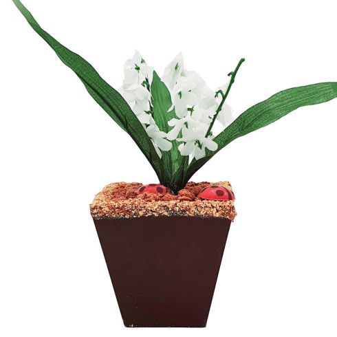Pot brin de muguet chocolat noir -2 tailles / Le 1er Mai
