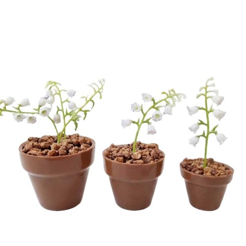 Pots de muguet chocolat Lait / Le 1er Mai