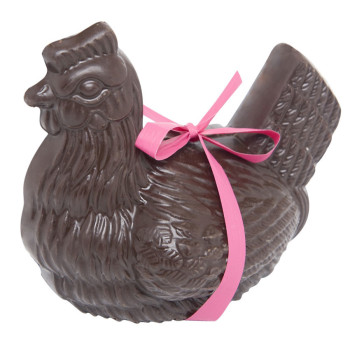 Poule de Pâques en chocolat noir Jadis et Gourmande