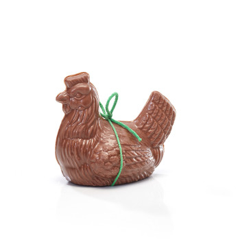 Poule de Pâques en chocolat au lait ou blanc Jadis et Gourmande