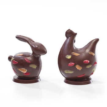 Poulette ou lapinou chocolat noir Jadis et Gourmande