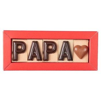 Message Papa en chocolat Jadis et Gourmande