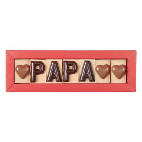 Message Papa en chocolat / Accueil