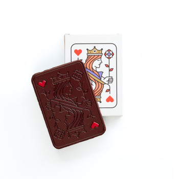 Etui Dame ou Roi de Coeur Noir AU CHOIX Jadis et Gourmande