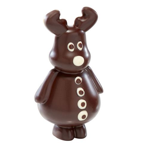 Renne chocolat noir - Cadeau Noël chocolat. / Chocolats de l'Avent