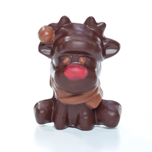 Renne chocolat noir - GM / Chocolats de Noël originaux
