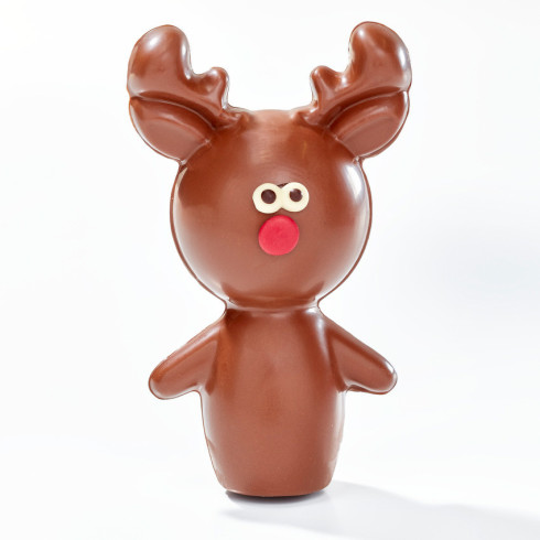 Renne chocolat lait - Cadeau Noël chocolat. / Chocolats de Noël