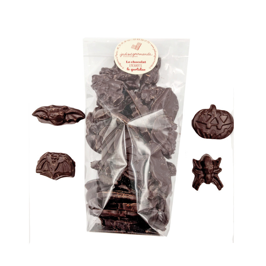 Panier orange garni de 340 g de chocolats Leonidas