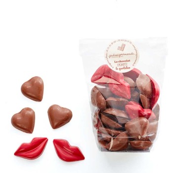 Mini c&oelig;urs chocolat au lait. A d&eacute;poser sur la table de nuit Jadis et Gourmande