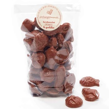 Mini cœurs chocolat au lait. A déposer sur la table de nuit Jadis et Gourmande