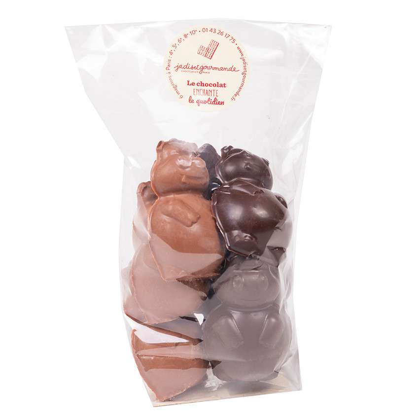 Sachet hippo guimauves au chocolat