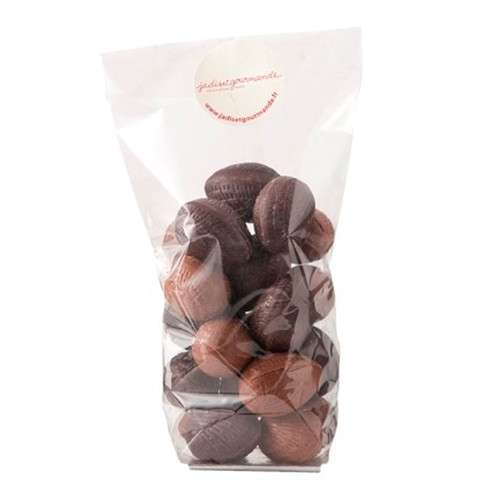 Sachet 200g œufs de Pâques pralinés chocolat au lait et noir / Fritures de Pâques en chocolat