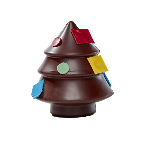 Sapin chocolat NOIR - Taille 1 / Cadeau Chocolat Noël