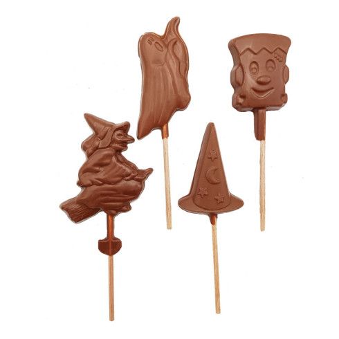 Sucette d'Halloween en chocolat lait / Chocolats pour Halloween