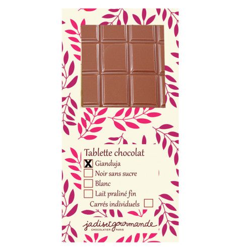 Tablette chocolat gianduja / Le Nouvel An