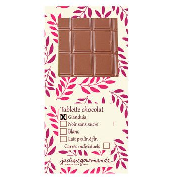 Tablette chocolat gianduja Jadis et Gourmande