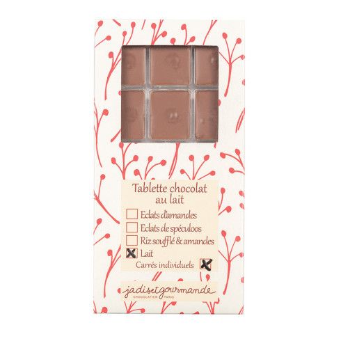 Tablette de chocolat au lait carrés individuels / Les tablettes de chocolat