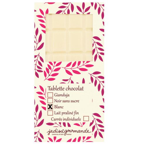 Tablette chocolat blanc / Accueil