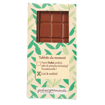 Tablette au maltitol lait Jadis et Gourmande