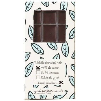 Tablette de chocolat noir 72 % avec carrés individuels Jadis et Gourmande