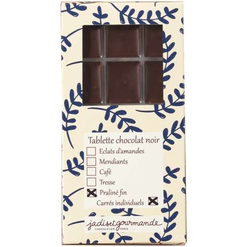 Tablette de chocolat noir & praliné / Les tablettes de chocolat