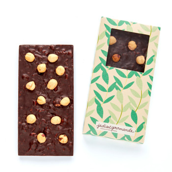 Tablette chocolat noir noisettes Jadis et Gourmande