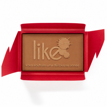 Plaque avec logo chocolat LAIT Jadis et Gourmande