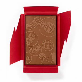 Plaque avec logo chocolat LAIT image 2