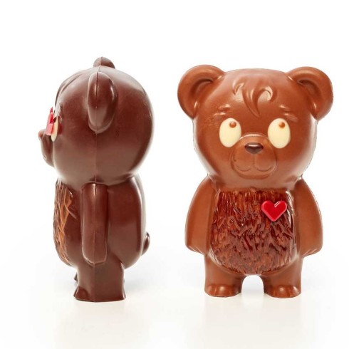Teddy cœur Moulage chocolat lait / Chocolat Saint-Valentin