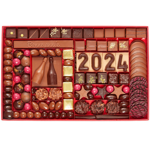 Voeux en chocolat Taille 6 / Plus de 70 € HT