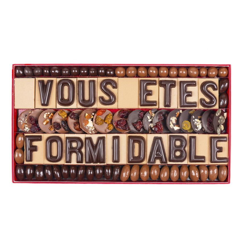 14 lettres en chocolat - Chocolat original (JG1)