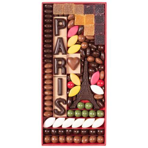 Boîte Tour Eiffel chocolat au lait - Taille 4 / Accueil